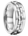 Fashion Punk Style Gear Rotating Anxiety Fidget Ring