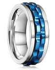 Fashion Punk Style Gear Rotating Anxiety Fidget Ring
