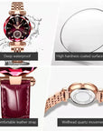 Top Luxury Watches For Women Waterproof Leather High Quality