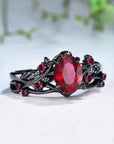 Celtic Dragon Romance Ring Set