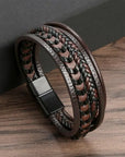 Classic Men's Leather Bracelet New Style