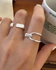 VENTFILLE 925 Sterling Silver Rings INS Fashion