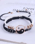2 PC Jewelry Set Couple Black White Tai Chi