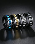Fashion Punk Style Gear Rotating Anxiety Fidget Ring