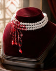 Crimson Gothic Crystal Necklace