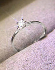 Huitan Minimalist Women's Wedding Rings