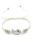 2 PC Jewelry Set Couple Black White Tai Chi