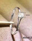 Huitan Minimalist Women's Wedding Rings