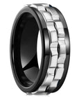 Fashion Punk Style Gear Rotating Anxiety Fidget Ring