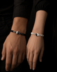 2 PC Jewelry Set Couple Black White Tai Chi