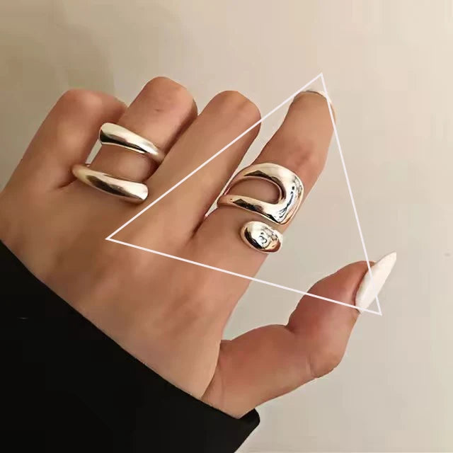 VENTFILLE 925 Sterling Silver Rings INS Fashion