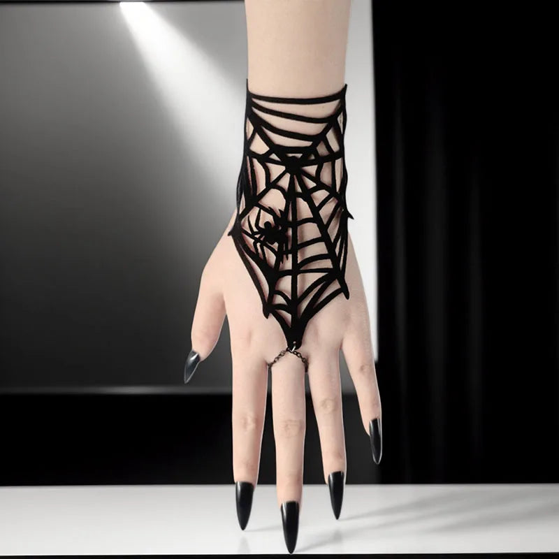 Dark Spider Web Bracelet