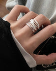 VENTFILLE 925 Sterling Silver Rings INS Fashion