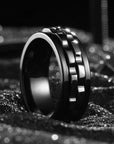 Fashion Punk Style Gear Rotating Anxiety Fidget Ring
