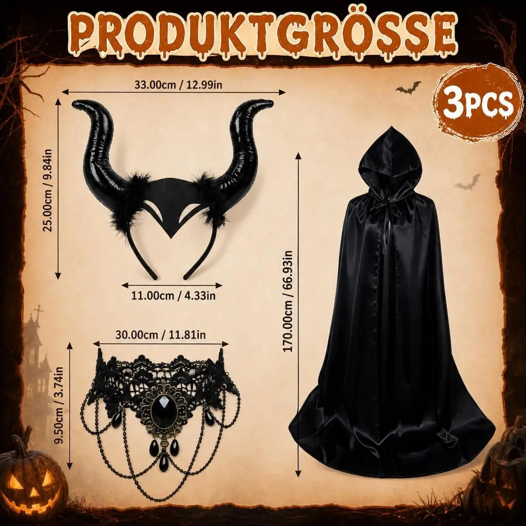 Gothic Velvet Devil Set