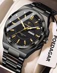 Fashion Classic Men Wristwatches Stainless Steel Waterproof