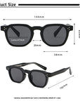 CATERSIDE New Retro Punk Men Sunglasses Square Personalized