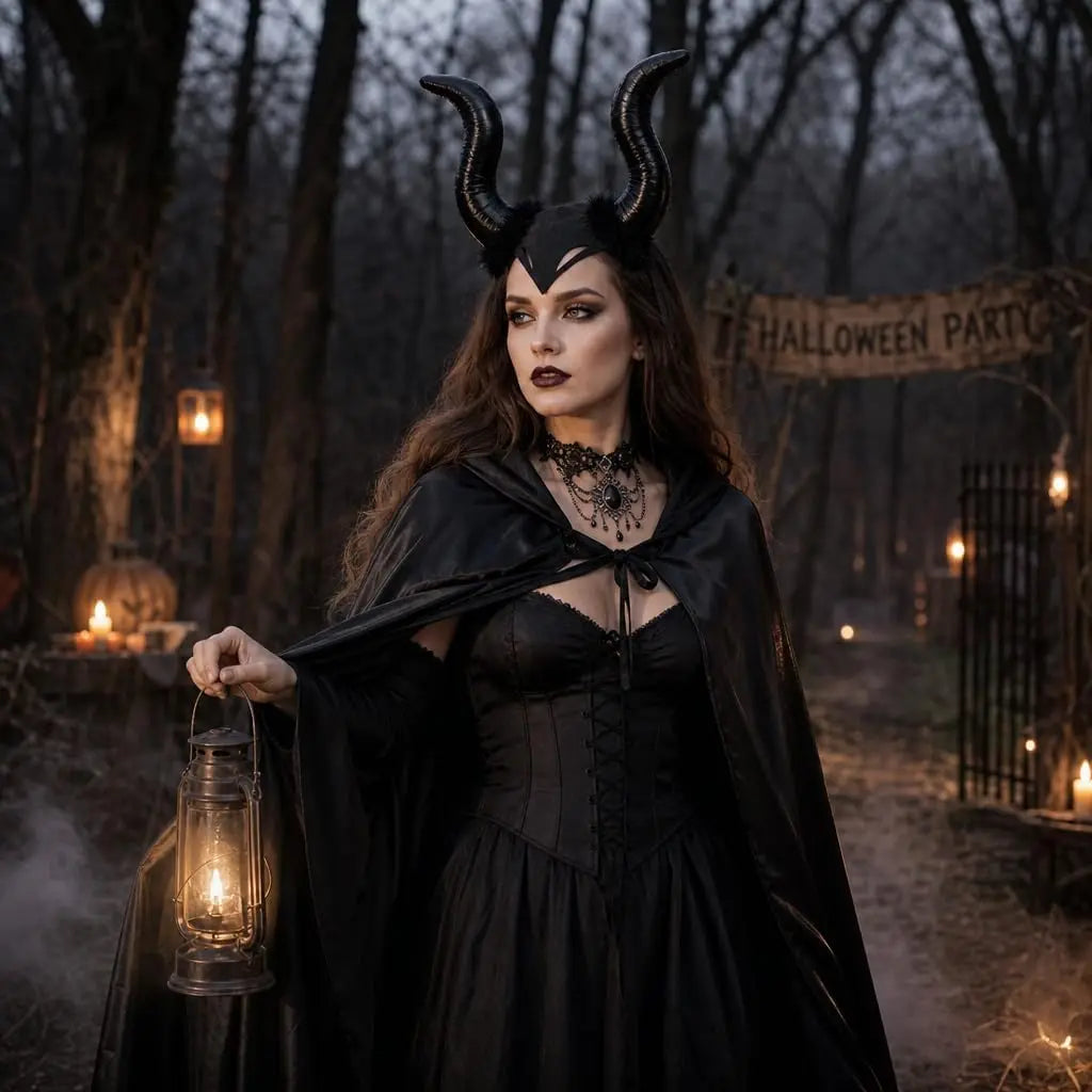 Gothic Velvet Devil Set