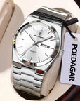 Luxury Business Men's Wristwatch Stainless Steel Waterproof