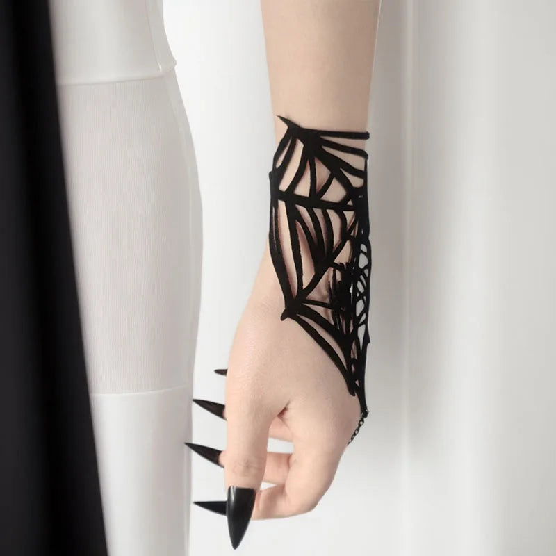 Dark Spider Web Bracelet
