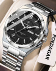 Fashion Classic Men Wristwatches Stainless Steel Waterproof