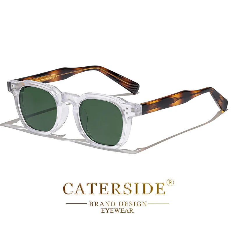 CATERSIDE New Retro Punk Men Sunglasses Square Personalized