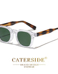 CATERSIDE New Retro Punk Men Sunglasses Square Personalized