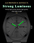 Luxury Business Men's Wristwatch Stainless Steel Waterproof
