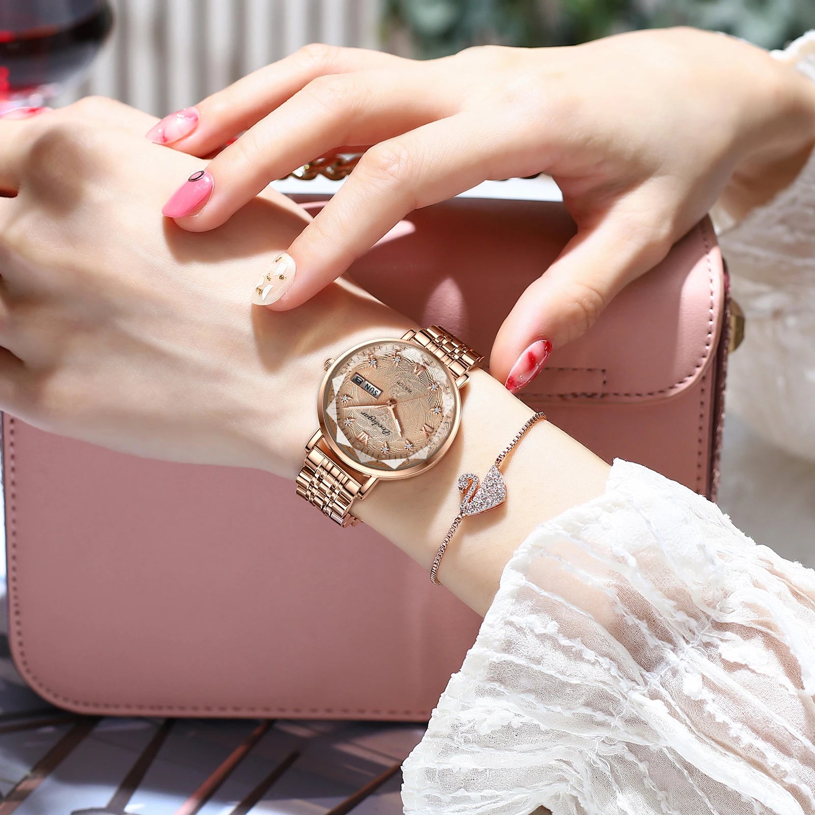 Elegant Luxury Women Watch Waterproof Luminous