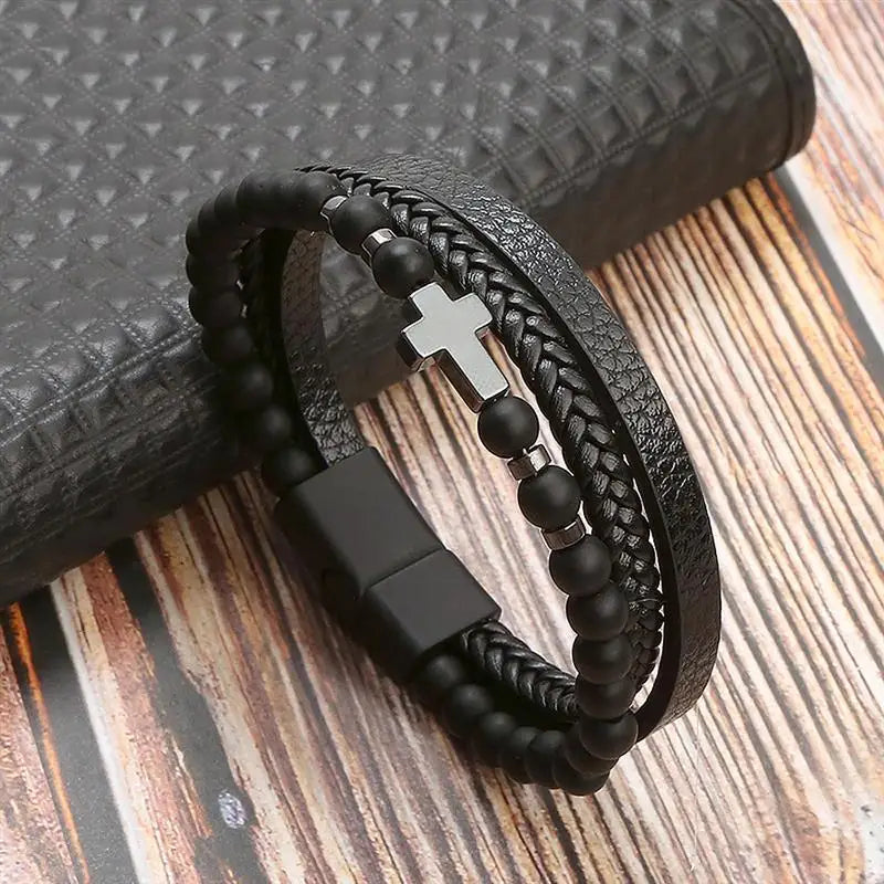 Classic Men's Leather Bracelet New Style