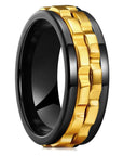Fashion Punk Style Gear Rotating Anxiety Fidget Ring