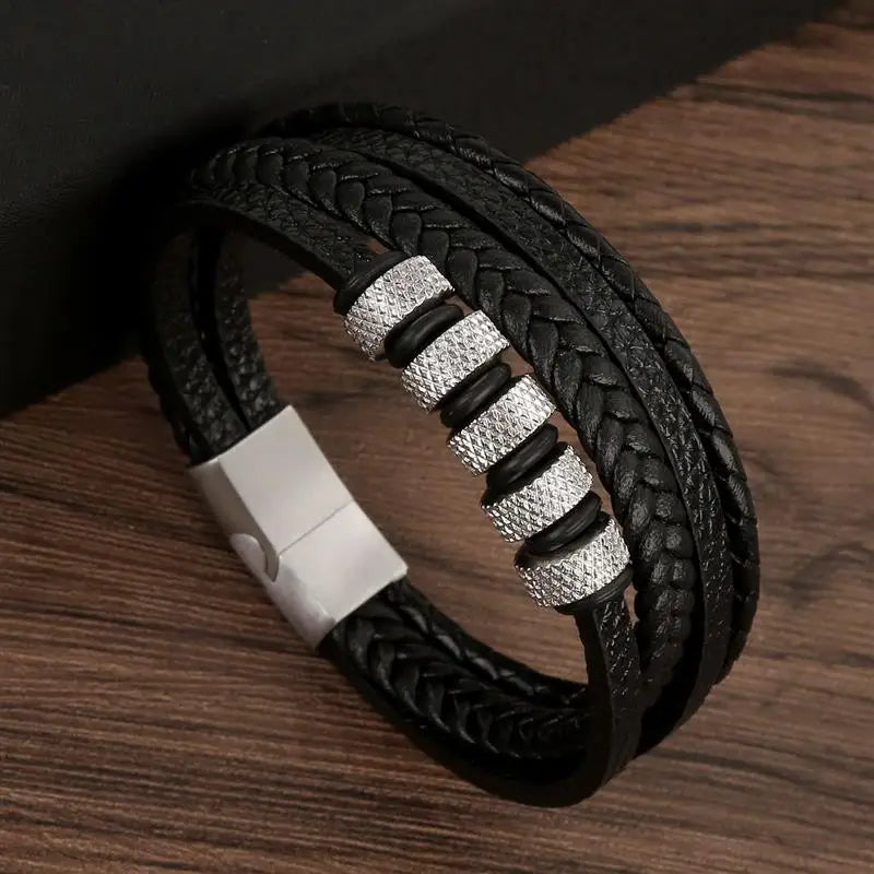 Classic Men's Leather Bracelet New Style