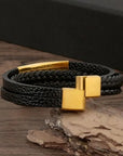 Classic Men's Leather Bracelet New Style