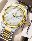 Fashion Classic Men Wristwatches Stainless Steel Waterproof