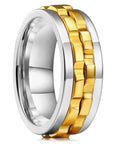 Fashion Punk Style Gear Rotating Anxiety Fidget Ring