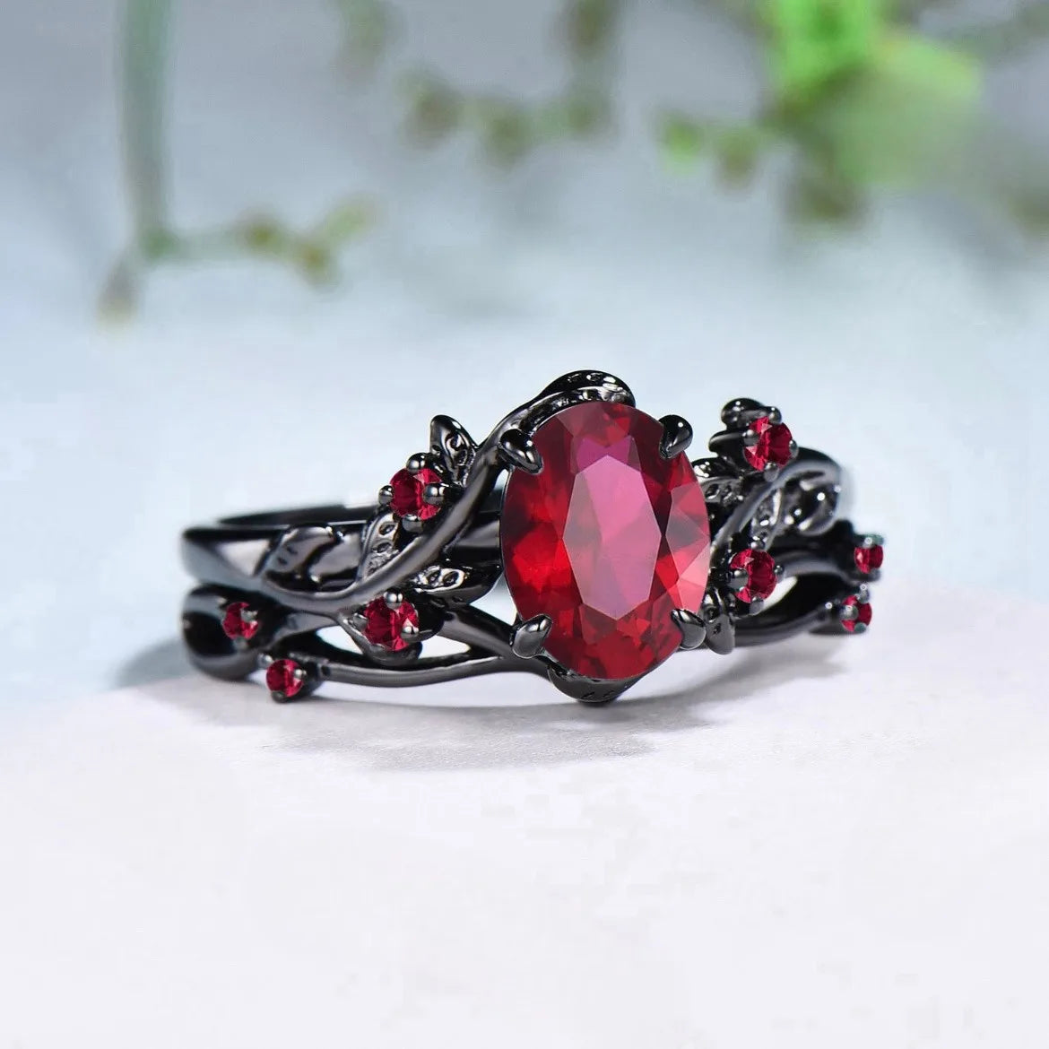 Celtic Dragon Romance Ring Set