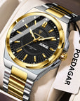 Fashion Classic Men Wristwatches Stainless Steel Waterproof
