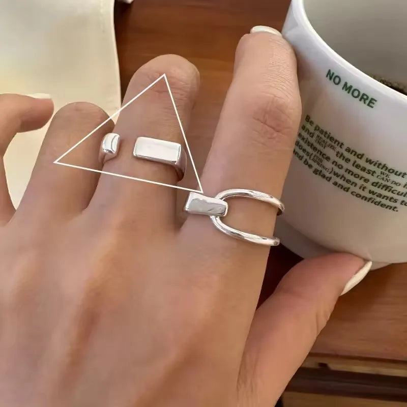 VENTFILLE 925 Sterling Silver Rings INS Fashion