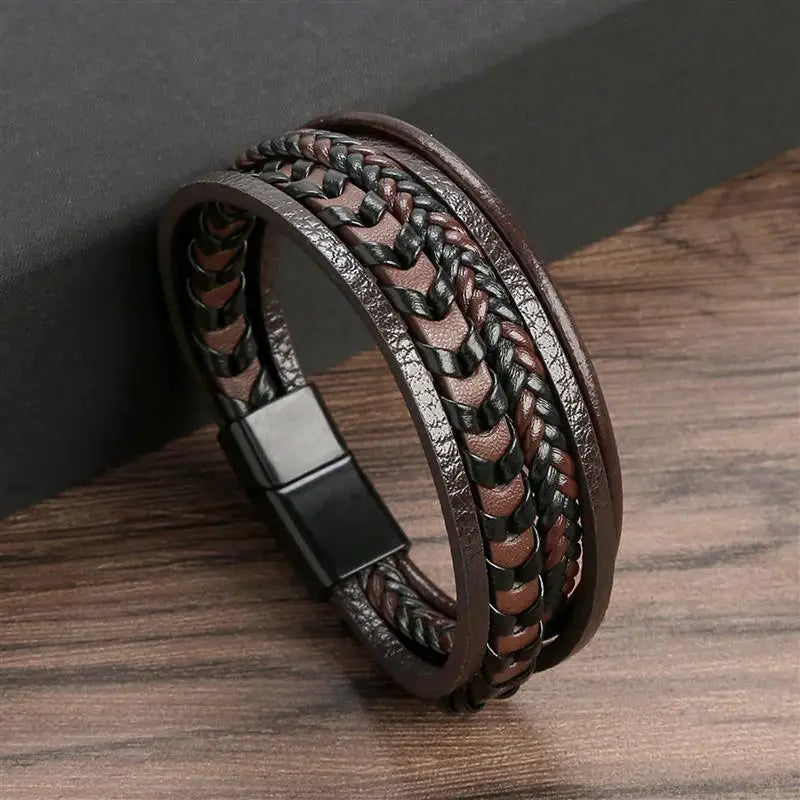 Classic Men's Leather Bracelet New Style
