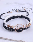 2 PC Jewelry Set Couple Black White Tai Chi
