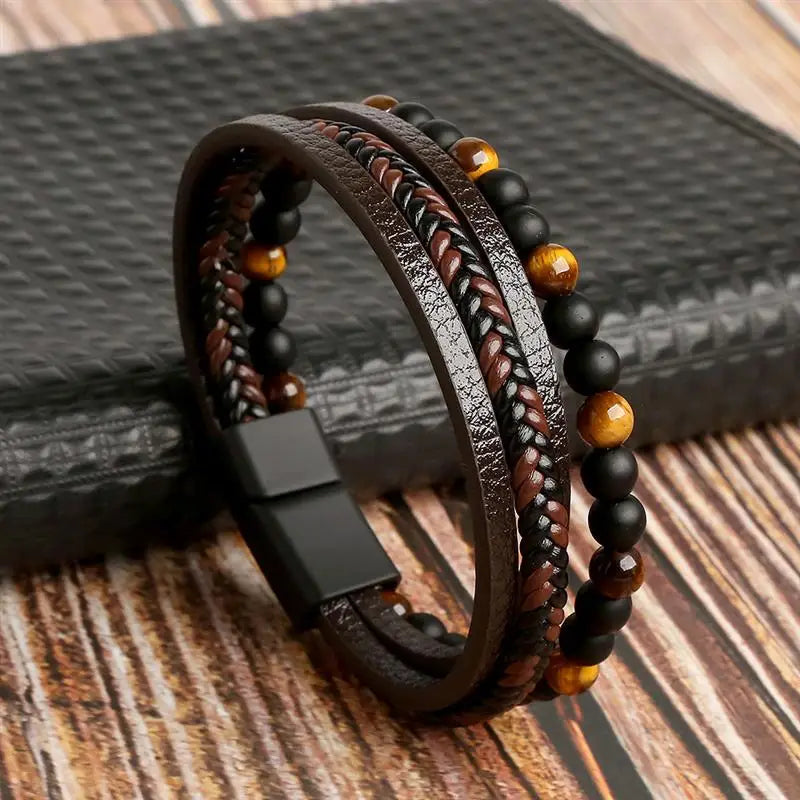 Classic Men's Leather Bracelet New Style