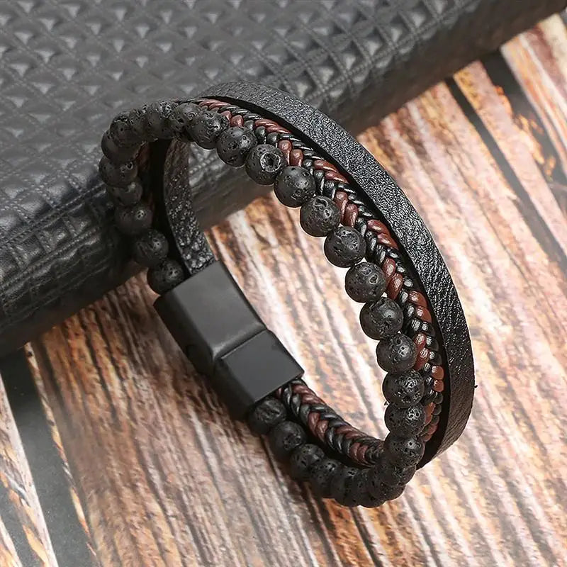 Classic Men's Leather Bracelet New Style