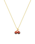 Little Wine Red Cherry Pendant Necklaces For Women