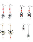 Black Spider Crystal Earrings