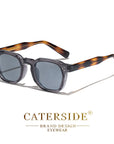 CATERSIDE New Retro Punk Men Sunglasses Square Personalized