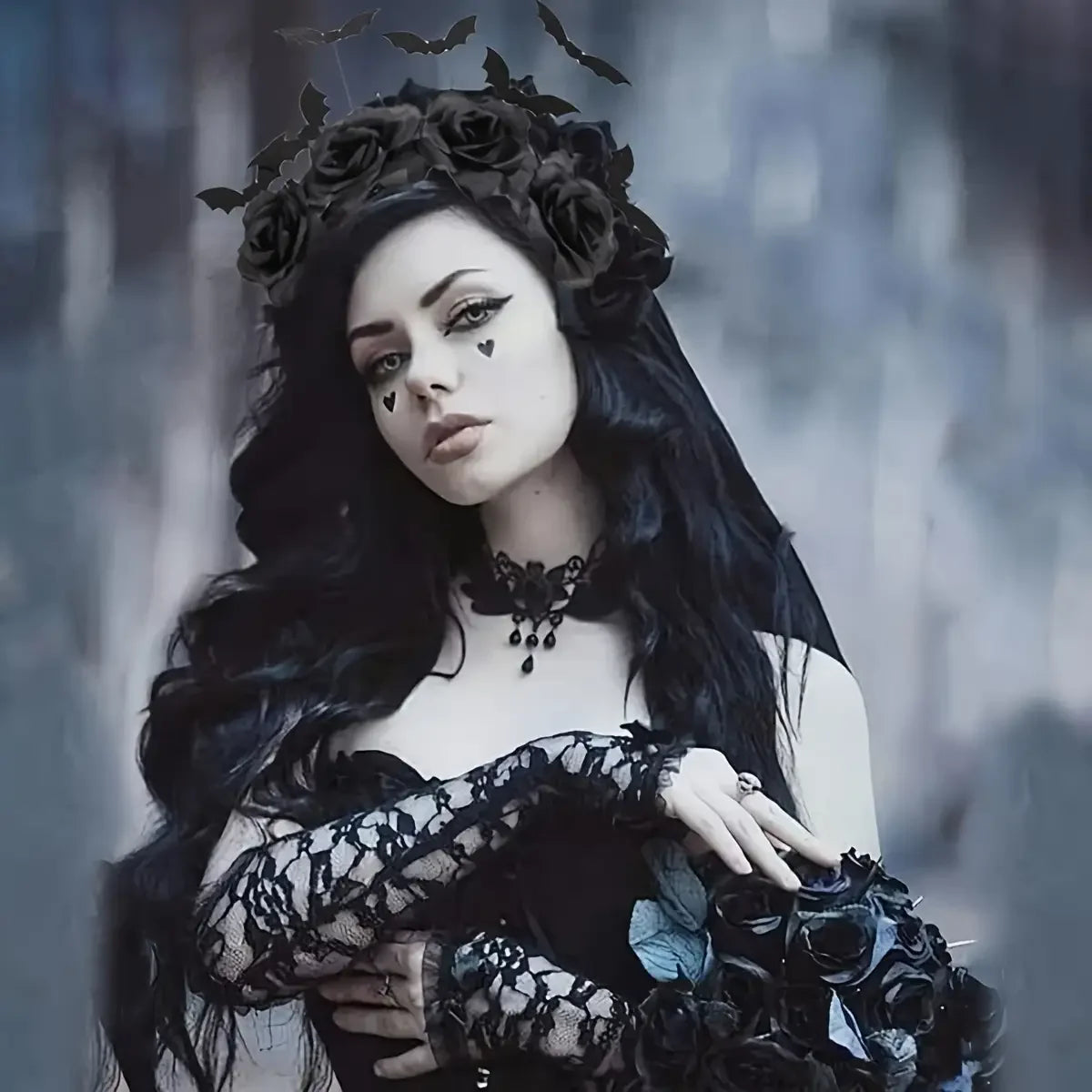 Dark Gothic Witch Headband