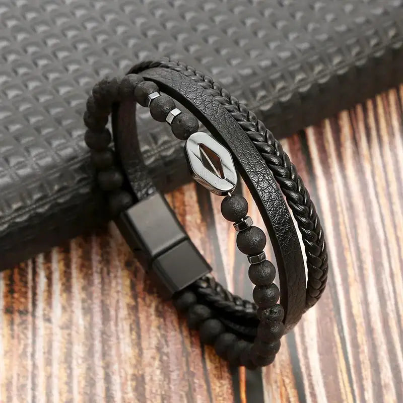 Classic Men's Leather Bracelet New Style