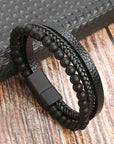 Classic Men's Leather Bracelet New Style