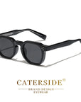 CATERSIDE New Retro Punk Men Sunglasses Square Personalized