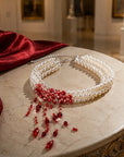 Crimson Gothic Crystal Necklace